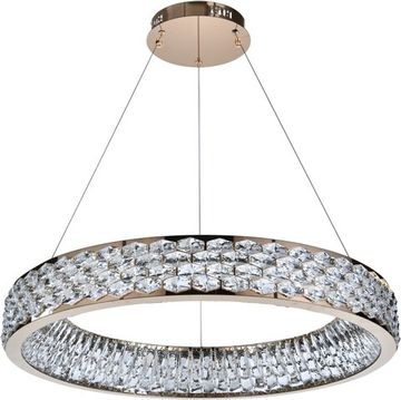 Люстра подвесная LED 70W 3000К-6000К 4040/03/08P золото/прозрачный Rhombus Stilfort