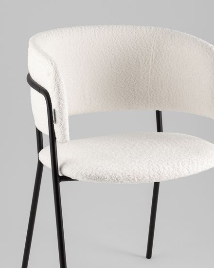 Кресло Нэлли New, букле белый