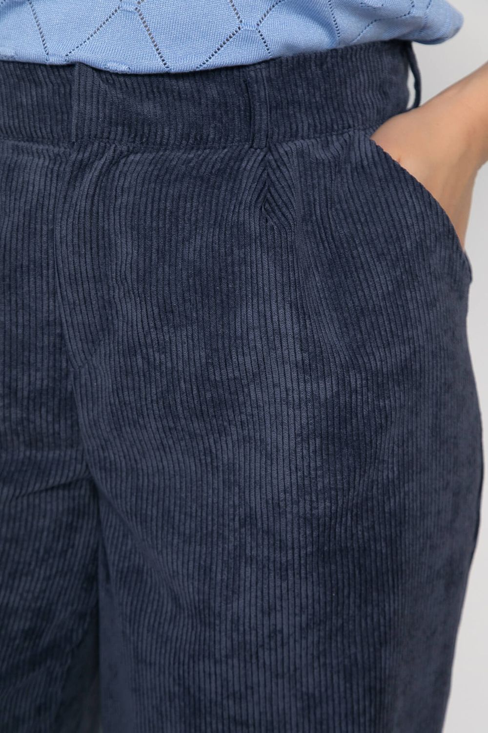 Брюки вельветовые Брауни (синие) Б14901-25М LT Collection