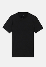 Armani Exchange T-SHIRT SLIM FIT - Базовая футболка - Чёрный
