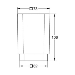 Стакан GROHE Selection Cube, хром 40783000
