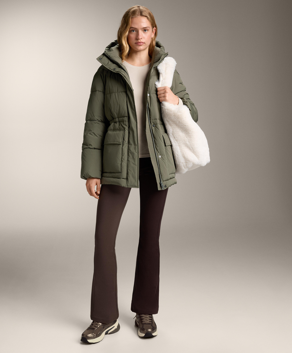 Oysho Термофутболка с жаккардовым узором seamless base layer, светлый серо-коричневый