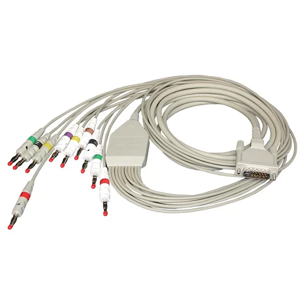 Кабель пациента с 10 интегрированными проводниками отведений для MAC 400/500/600/800/1200/1600