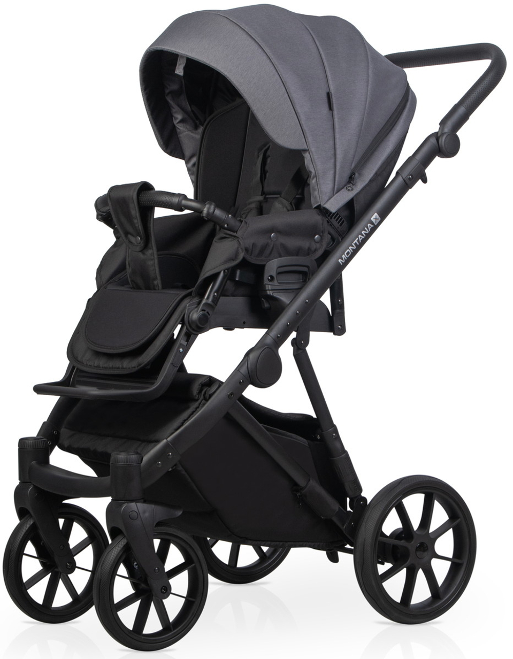 Детская коляска Riko Basic Montana X 3 в 1 04 графит