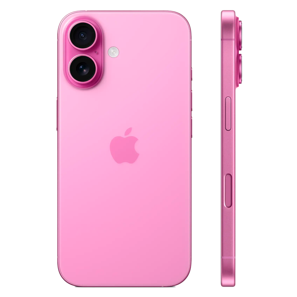 Смартфон Apple iPhone 16 256GB, Nano-SIM + eSIM, Pink (Розовый)