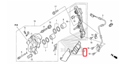 06455-K33-D51 (06455-K33-D52). PAD SET, FR. Brake pads front. Honda CB300F, CBR250, CBR300