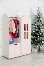 Вешалка Домик белый/орхидея