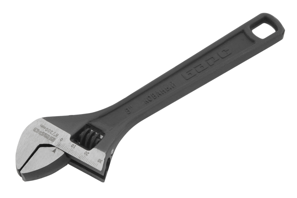 Ключ разводной, 200 мм, Барс
