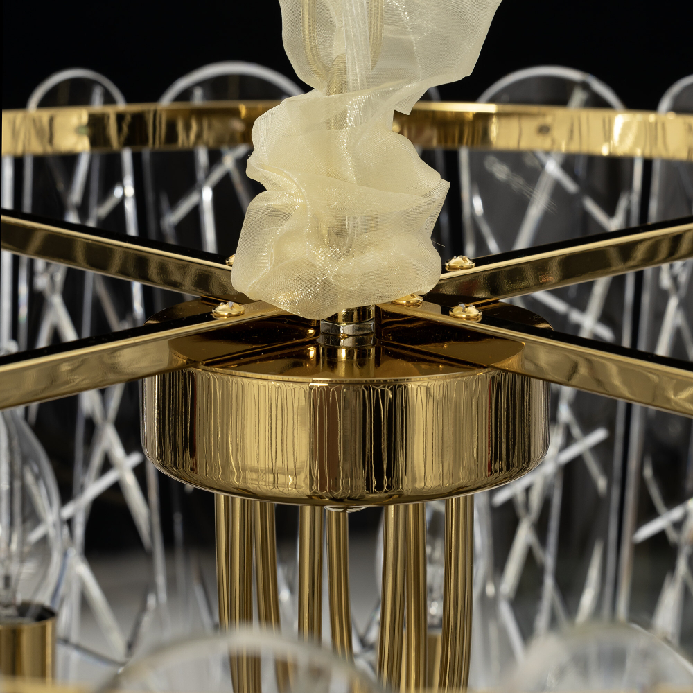 Citilux TALLA CL318292 Люстра хрустальная подвесная Золото