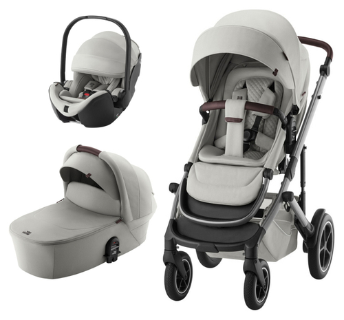 Коляска 3 в 1 Britax Roemer Smile 5Z LUX и автокресло Baby-Safe PRO LUX Linen Grey Linen Grey