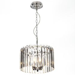 Citilux Джейн CL306141 Хрустальная подвесная люстра Хром