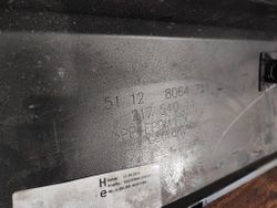 Бампер задний BMW 5-Series (G30) 16-20 Б/У Оригинал 51128064711