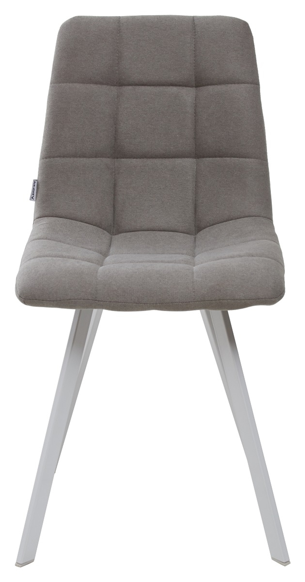 Стул CHILLI SQUARE UF860-08B серый, ткань / белый каркас М-City