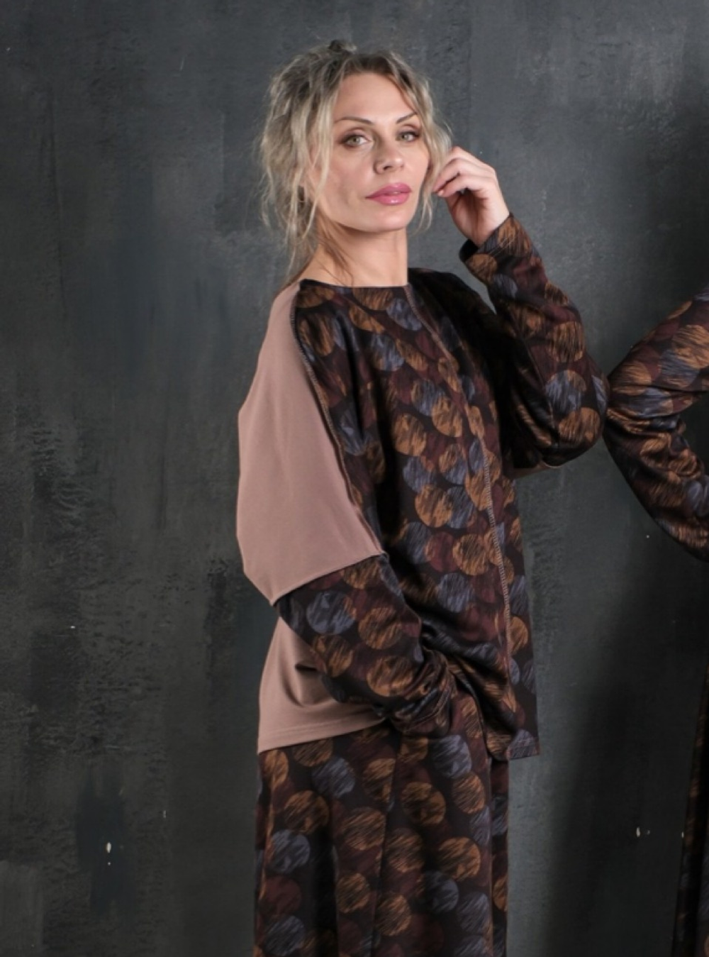 Лонгслив /двустороний/ янтарь