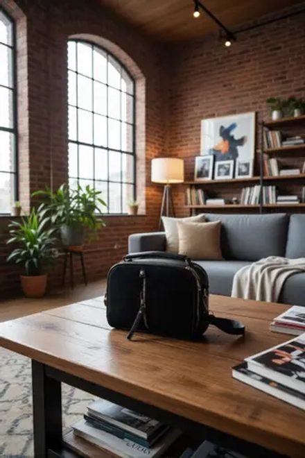 Сумка женская из экокожи с вельветом чёрная QOZA