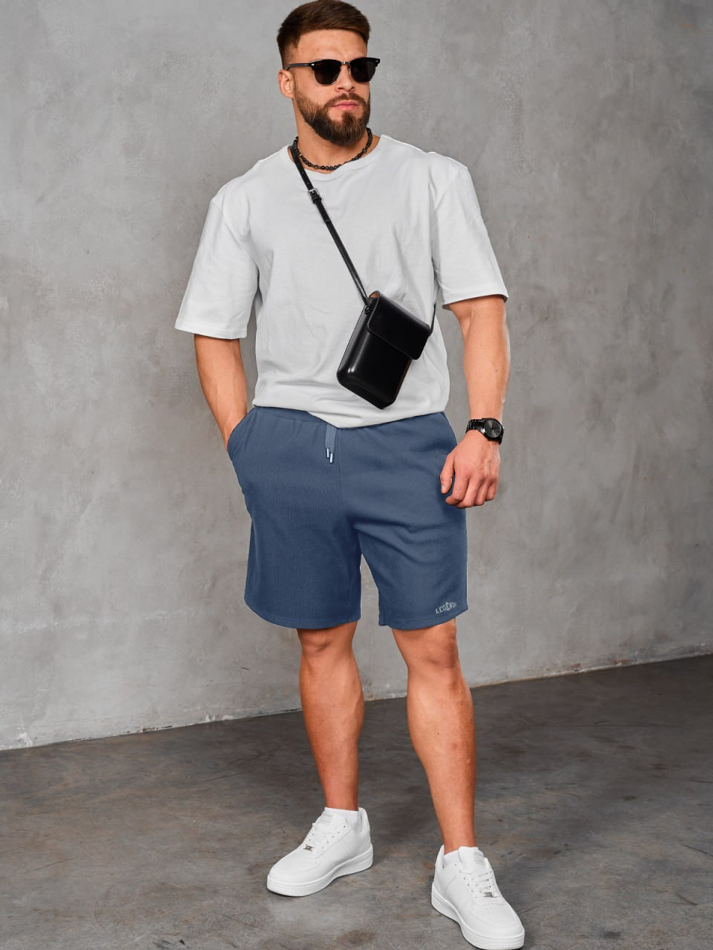 Шорты повседневные Casual Legenda синие