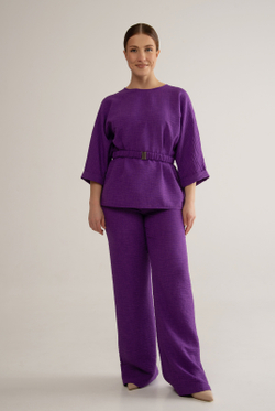 Брюки женские 02, фиолетовый #527Ф0202
