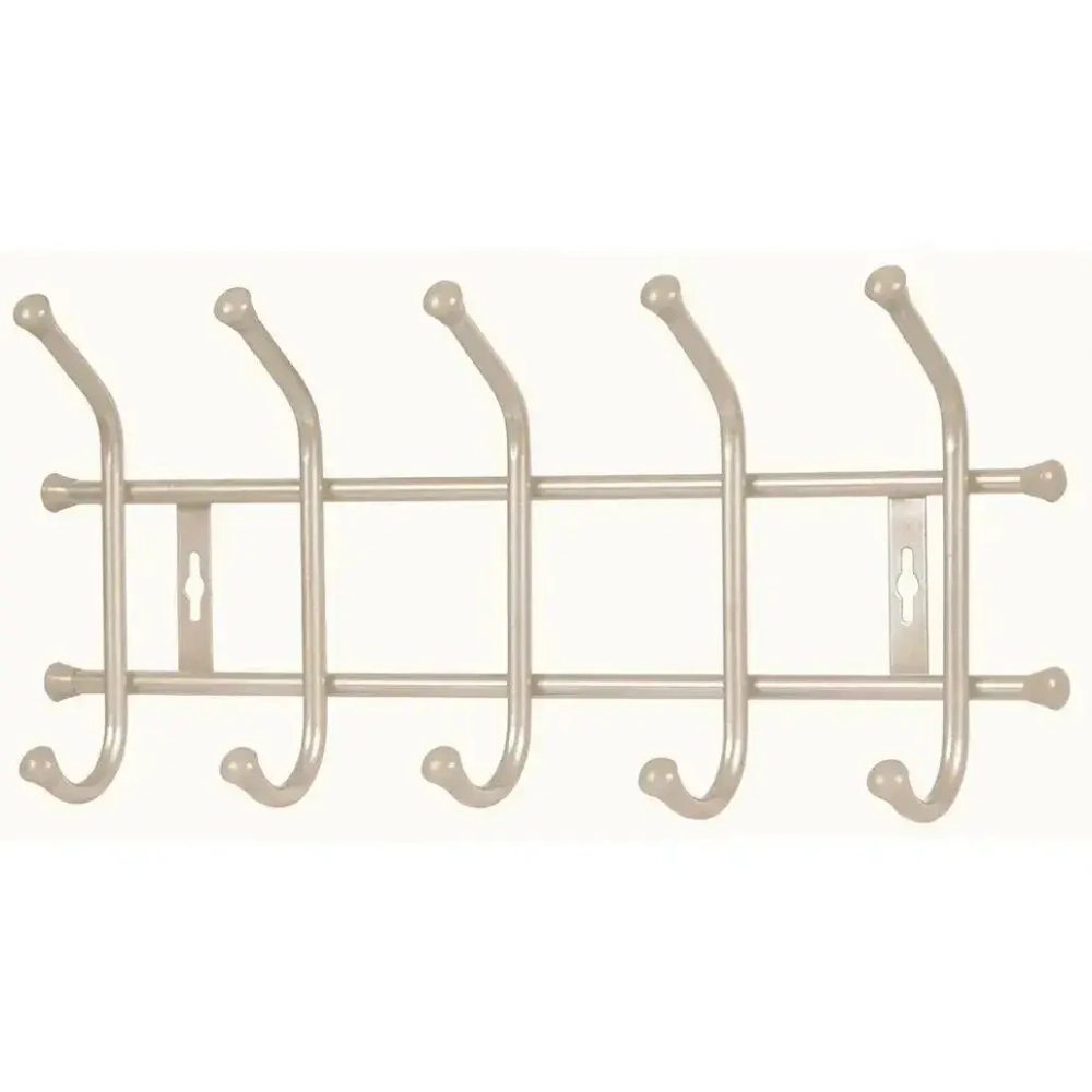 Вешалка настенная 5 крючков, 470, Бежевый металлик, ВНТ5/БЖ