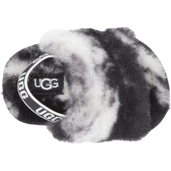 Ugg Fluff Yeah Slide 'Black White'
