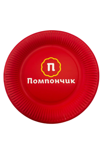 Тарелка 230 мм ПОМПОНЧИК (500шт/кор)