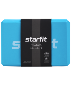 Блок для йоги YB-200 EVA, синий пастель