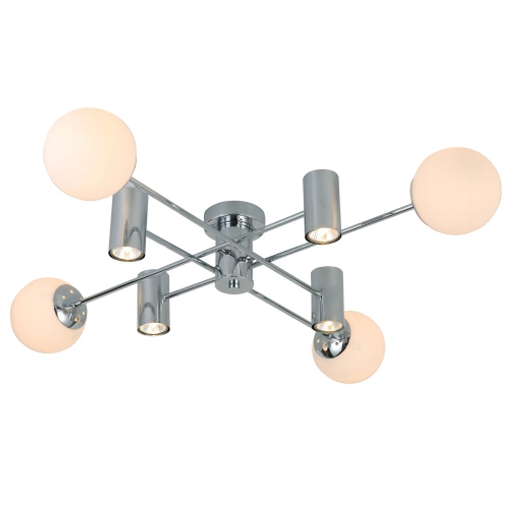 Люстра Rivoli   3164-304 4 * Е27 40 Вт + 4 * Gu10 7 Вт модерн