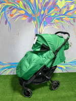 Коляска прогулочная Babalo 2022 Зелёный текстиль на черной раме с сумкой