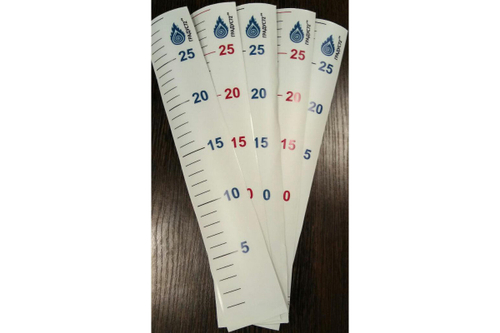 Наклейка мерная на бак 30л.