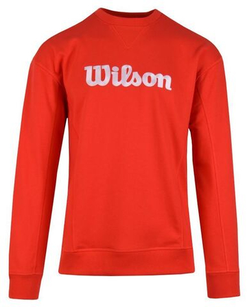 Мужская теннисная кофта Wilson Team Script Crewneck - красный