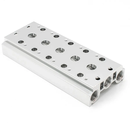 4V100M-5F Плита монтажная 5 мест для 5/2 и 5/3 пневмораспределителей