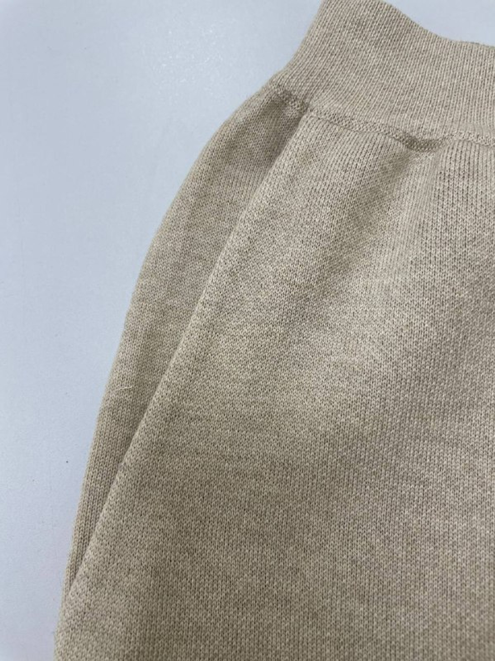 Тестовый образец. Брюки Serena из extra fine мериноса 100%. Цвет светло-бежевый. №67