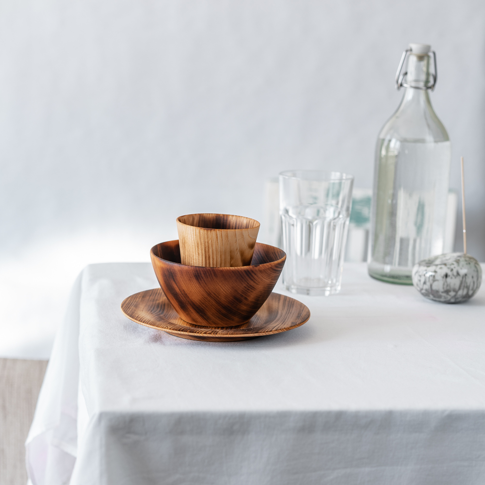 Набор деревянной детской посуды Art of Siberia из сибирского кедра TN60