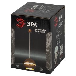 Светильник подвесной (подвес) ЭРА PL21 GD GX53 потолочный шар золотой | Подвесные светильники