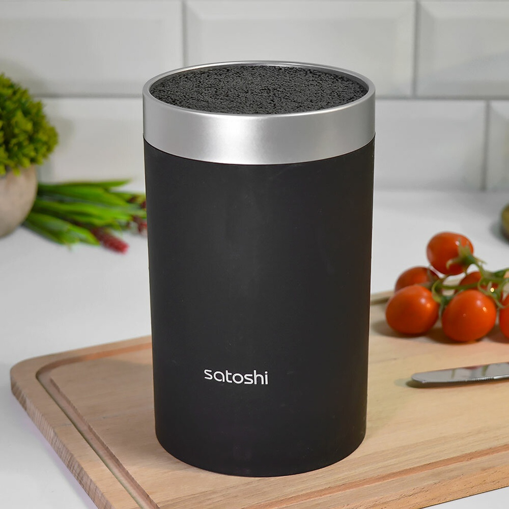 Подставка для ножей 18см d11см "Меко" SATOSHI