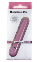 Розовый вибратор The Modest One - 14,5 см. (Цвет: розовый)