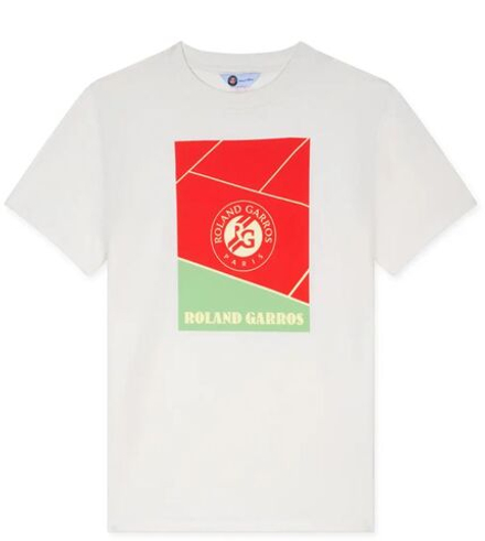 Теннисная футболка Roland Garros Tyron Court - white