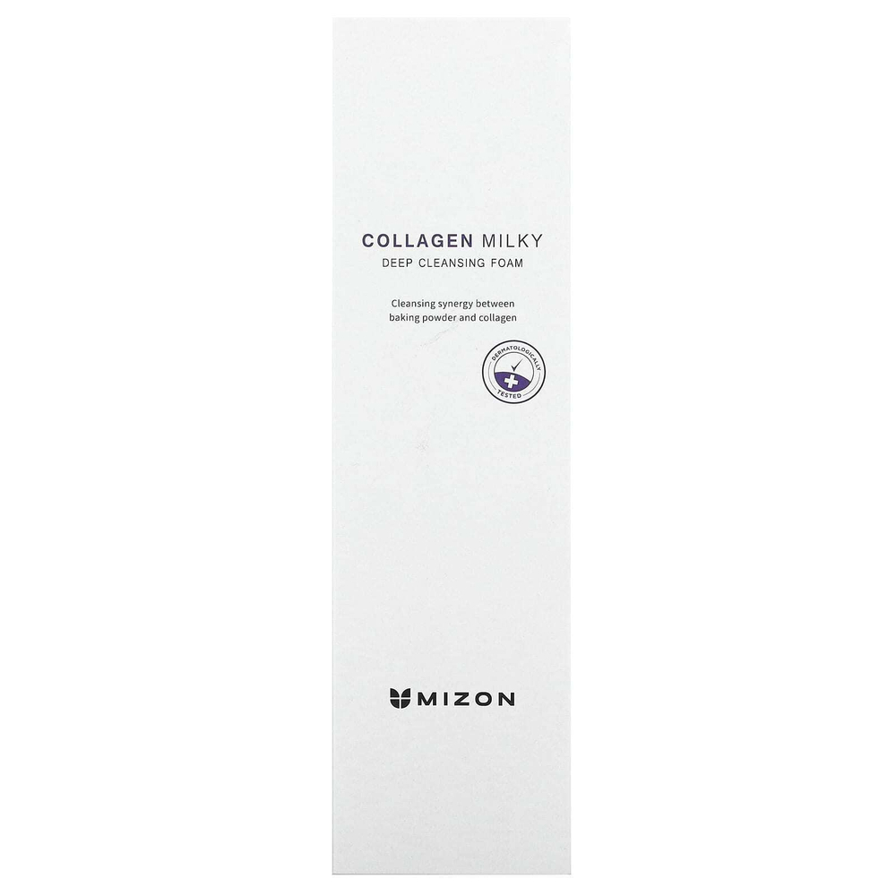 Mizon, Collagen Milky, пенка для глубокого очищения кожи, 150 г (5,29 унции)