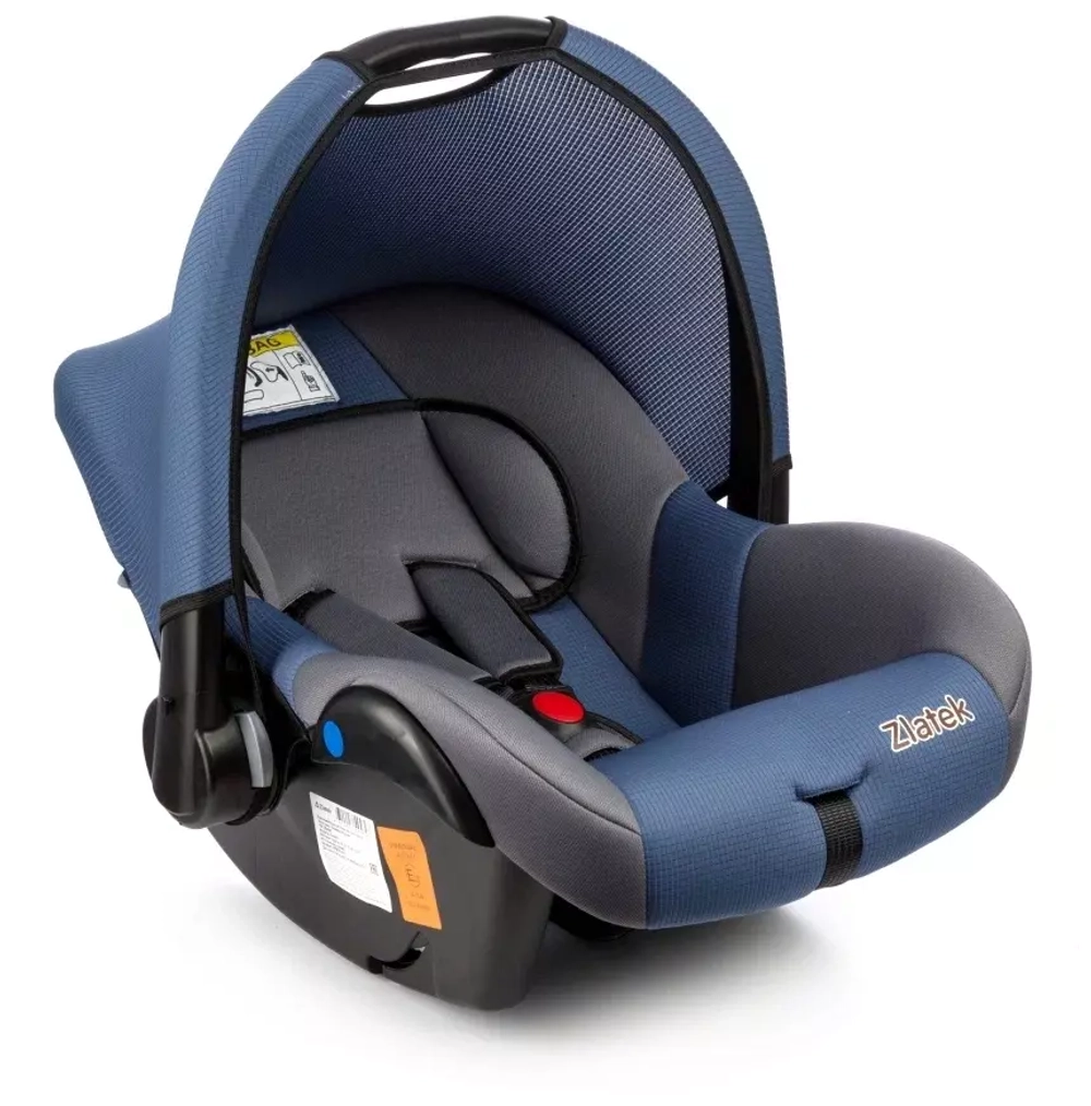 Детское автомобильное кресло ZLATEK "Colibri" синий, 0-1,5 лет, 0-13 кг, группа 0+, шт