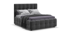 Босс Кровать+ПМ 180 Велюр Монолит серый