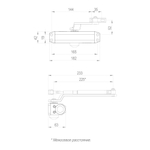 Доводчик дверной DC20-4 (DC-204) BR до 85 кг (коричневый)