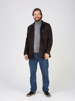 Кожаная куртка демисезонная пальто замша