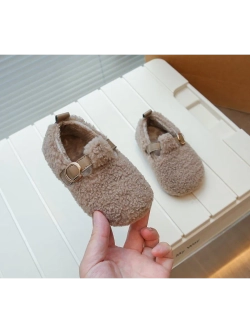 Балетки из искусственного меха