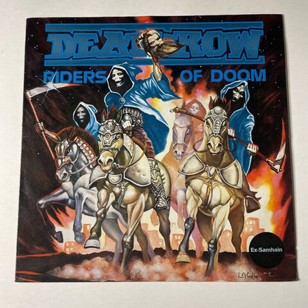 Винтажная виниловая пластинка LP Deathrow Riders Of Doom (Germany 1986)