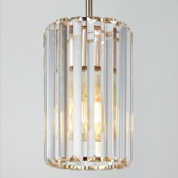 Светильник подвесной (подвес) Rivoli Suzanne 1052-201 1 х Е27 40 Вт хрусталь | Хрусталь