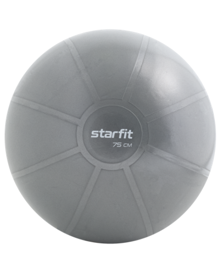 Фитбол высокой плотности GB-110 антивзрыв, 1400 гр, серый, 75 см
