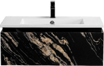 Тумба с раковиной Cezares Slider 80 SLIDER-800-1C-SO-NF черный фьюжн