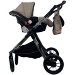 Коляска трансформер 3в1 с перекидной ручкой Luxmom A4 /бежевая