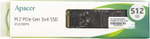 Накопитель SSD M.2 2280 Apacer AP512GAS2280P4U-1 512 ГБ