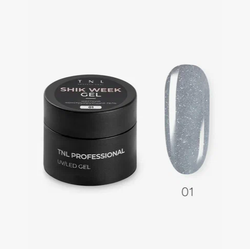 Светоотражающий жесткий гель для наращивания TNL SHIK WEEK №1, 15 мл