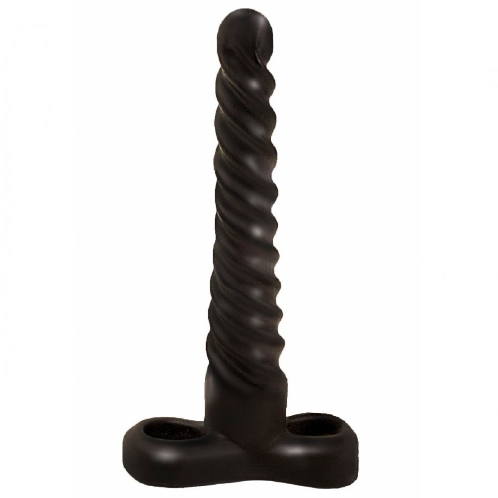 Анальная втулка массажер простаты черный 16 см